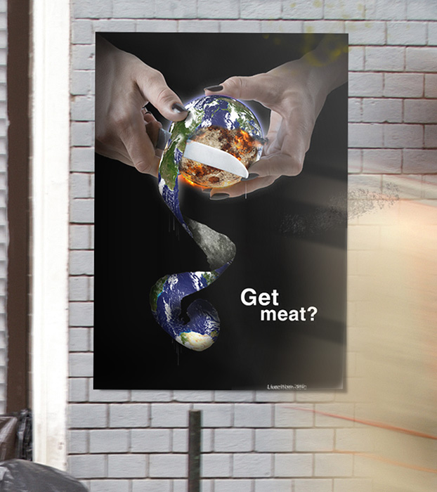 poster cutting earth